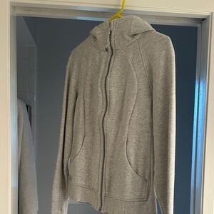 Gray  Lululemon Zip Scuba sweatshirt
